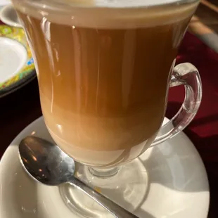 Lovely latte, should I stir away the fade of the color?
