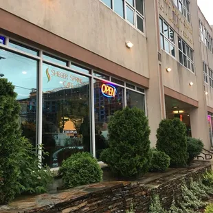 outside