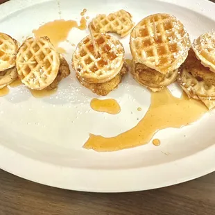 Chicken and Waffle sliders