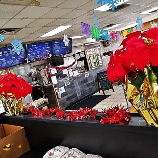 a view of the counter