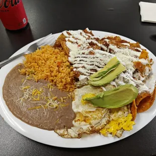 Chilachiles with eggs