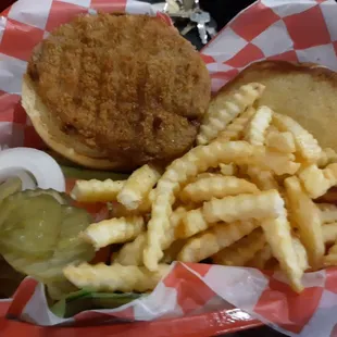 Pork tenderloin basket.