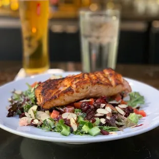 Cran-Ginger Salad w/Salmon