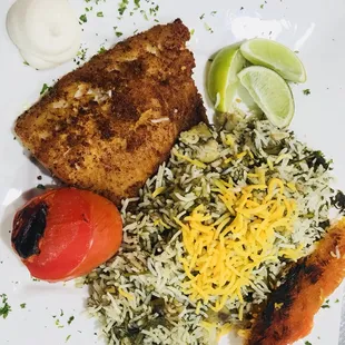 food, grilled fish