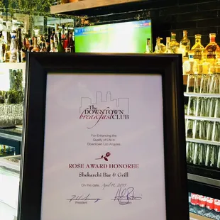 Congrats Shekarchi Bar &amp; Grill for a well deserved award.