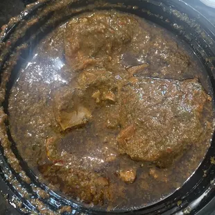 Cassava Leaf Combo with Rice or Swallow