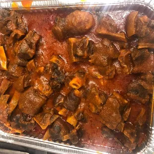 a dish of meat and vegetables