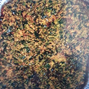 Melon Vegetable - Egusi made of Chooped spinach and melon
