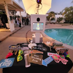 Their set-up for out wedding