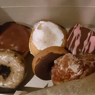 a box of assorted donuts
