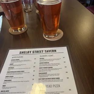Small but good selection and f beer on tap.