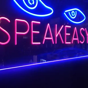 speakeasy neon sign