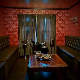 interior, sushi and sashimi