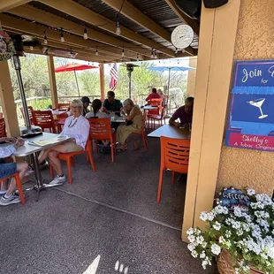 The patio!