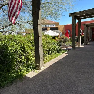 Outside of the restaurant