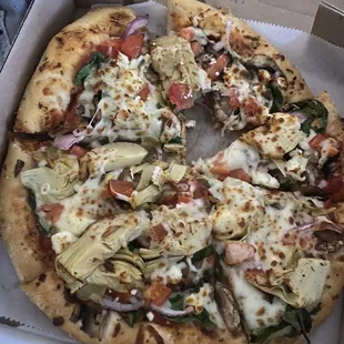 Mediterranean pizza