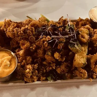 Calamari and zucchini