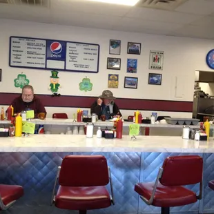 diners sitting at the counter