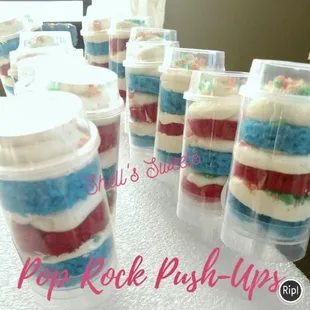 red, white, and blue cupcakes