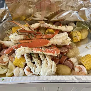 Shrimp and snow crab