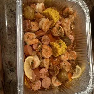 Shrimp tray is the bomb.
