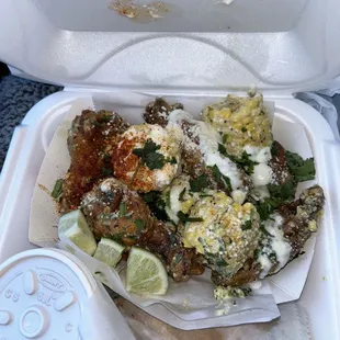 6 Elote Style Wings