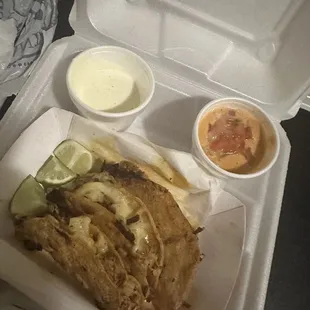 Chicken birria tacos