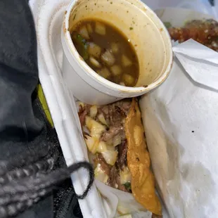 1 Birria Taco with Consomme