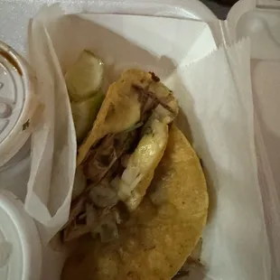 1 Birria Taco with Consomme &amp; Chicken Birria