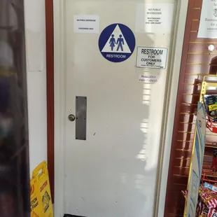 Customer restroom, not for public