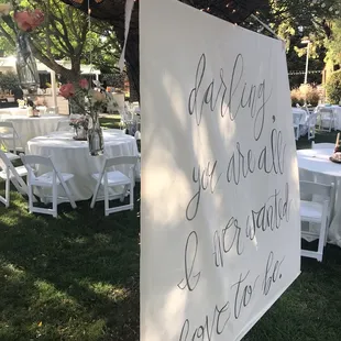 Gorgeous banner really love all the thoughtful decoration