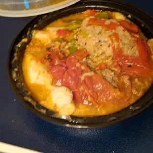 Stuffed Pepper with mashed potatoes