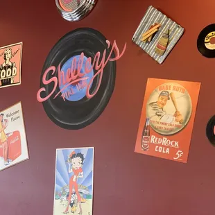 Shelley&apos;s 50&apos;s style decorations. Great atmosphere
