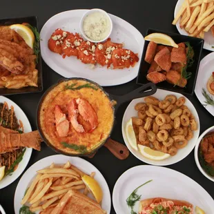 Shellfish market menu photoshoot