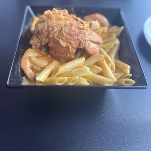 Lobster &amp; Lobster and Cajun Shrimp Pasta