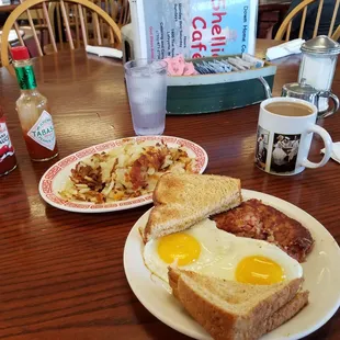 Corned Beef Hash with potatoes before I mix it all together