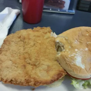 Picture shows bun already filled and the portion to the left is what is left. Started ordering an extra deluxe bun... Thank You Shellie!