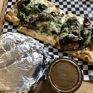 Mushroom and Spinach Flatbread