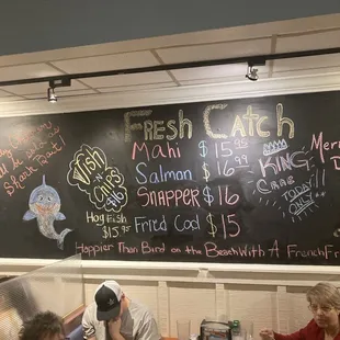 Interior, Catch of the Day prices