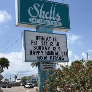 Outside sign
