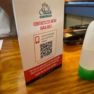 The Contactless Menu