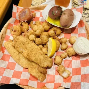 Seafood Fried Trio