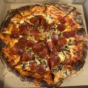 Medium Pepperoni and Mushroom