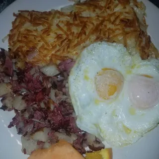 Corned Beef Hash and Eggs