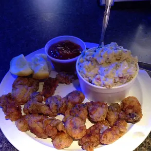 Pan fried oysters