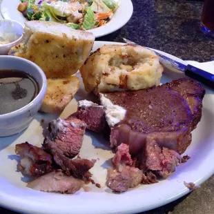 What an awesome dinner, prime rib!