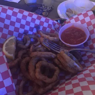 Calamari and house cocktail sauce