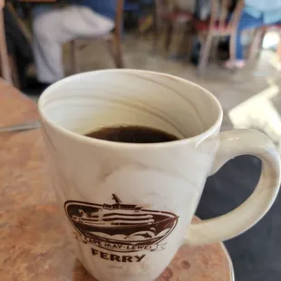 a cup of coffee