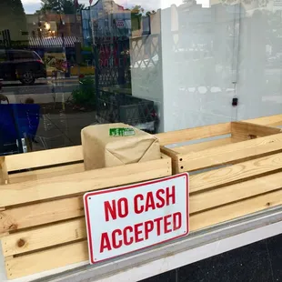 FYI: No cash is accepted @ Shemali's