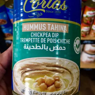 Hummus in a can @ Shemali's